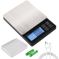 BOMATA(ボマタ) はかり デジタル キッチン 0.01g単位 最大計量600g USB充電可能 コンパクト 風袋引き 計…