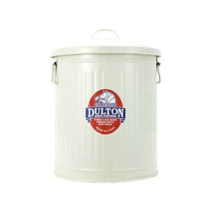 ダルトン(Dulton) ミニガベージカンMサイズ 6L アイボリー ゴミを入れる物こそ綺麗だと思う物を使いたい ふた付きゴミ箱 ブリキ缶 高さ290mm 直径215mm 100-105-IVM