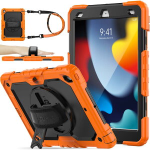 SEYMAC stock iPad 10.2C` 9/8/7 P[X ϏՌ یtBt y[ 360°]X^h nhXgbv V_[Xgbv SʕیJo[ (IW+ubN)