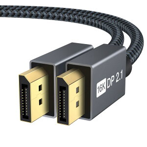 iVANKY 16K Displayport P[u 2.1KiyDPP[u 2Mz16K@60Hz/8K@60Hz 4K@240Hz/165Hz/144HzCfBXvC|[g P[u ő40GbpsnCXs[hAHDR/DSC / 1.2a / FreeSyncG-SyncȂǂɑΉ DP 2.1P[u