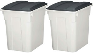 【ネット限定】 新輝合成 トンボ ゴミ箱 連結可能 蓋付き 分別 70リットル チャコールブラック 2個セット 幅48×奥行36.5×高さ60cm アウトドア 丈夫 日本製