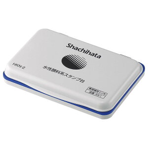 シヤチハタ 水性顔料スタンプ台 HKN-2 中形 藍色