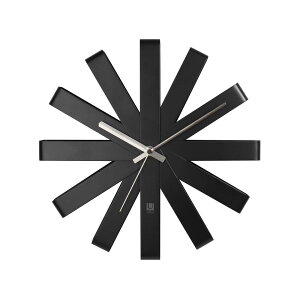 umbra RIBBON WALL CLOCK(���{�� �E�H�[���N���b�N) �u���b�N 2118070-040