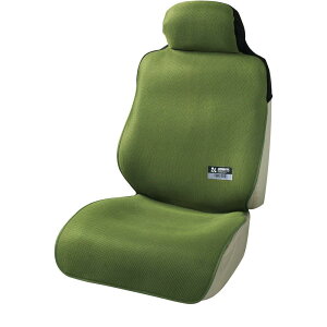 ボンフォーム(BONFORM) シートカバー ファインデオ 軽/普通車 フロント1枚 消臭・抗菌 取付簡単 丸洗いOK フロント-1 カーキ 4023-10K
