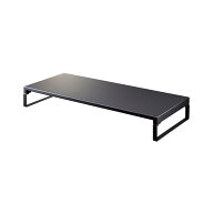 リヒトラブ パソコン台 モニター台 机上台 ゲーミング 幅59×奥行25×高さ8cm ロー 耐荷重15kg マットブ…