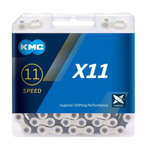 PCGV[(KMC) X11 11SPEED p`F[ NP/BLACK 118L KMC-X11-SV/BK