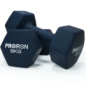PROIRON �_���x�� �S�A���C 2�Z�b�g 8kg �_���x���Z�b�g �\�t�g�R�[�e�B���O�ŋؗ̓g���[�j���O