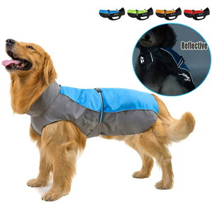 RANPHY 犬用 レインコート いぬ 中型犬 大型犬 反射 雨具 梅雨対策 犬用合羽 ジャンプスーツ ペット用 ドッグウエア 防水 汚れ防止 軽量 防水 犬用レーンコートポンチョ 雨散歩 お出かけ ブル