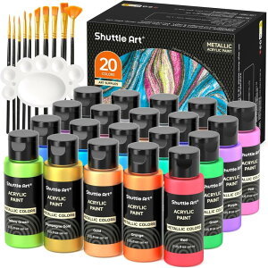 Shuttle Art ANG̋ ^bN 20FZbg AN痿  h ϋv 60ml uV10{ pbgt z/KX//؍/LoXɓKp qp e Sx Lт DIY CX