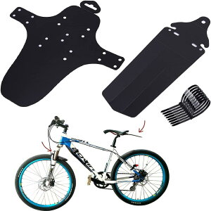 Favuit 自転車フェンダーセット, 泥よけ サイクル マッドガード フロントとリアフェンダー前後セット汎用泥除け 角度調整可能 耐久性 フェンダー ロードバイク クロスバイク 子供用どろよけ