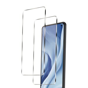 �y2���Z�b�g�zFor Xiaomi Mi 11 Lite 5G �K���X�t�B���� �����K���X �ϏՌ� �w��h�~ �C�A�[�� �����z�� �\��t���ȒP �����ߗ� Xiaomi Mi 11 Lite 5G �ی�t�B����