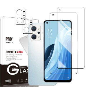 【2+2枚セット】OPPO Reno7 A / Reno9 A 用のガラスフィルム フィルム(2枚) + レンズ保護フィルム (2枚) 強化ガラス液晶保護フィルム液晶 ガラス ケース フィルム 硬度9H・指紋防止・気泡なし・貼り