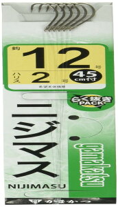 がまかつ(Gamakatsu) 糸付 ニジマス(茶) 12号-ハリス2. 11033-12-2-07