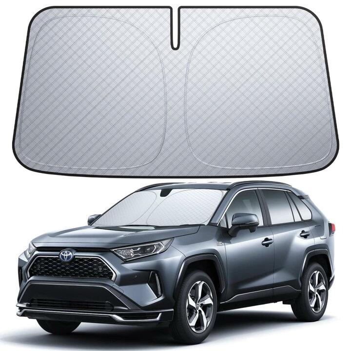 ガラスサンシェード コメリ rav4 専用 サンシェード 6層断熱素材 Lamicall トヨタ RAV4 フロントガラス サンシェード 車用サンシェード 日除け 車 クルマ フロント サンシェード, 車用 フロントガラス サンシェード 折り畳み式 カーシェード 断熱 カー用品 遮光 遮熱 uvカット 紫外線遮蔽 フロント