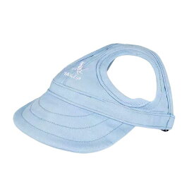 犬 帽子 キャップ 夏 犬の帽子 ペット用帽子 野球帽 日よけ 日焼け防止 紫外線対策 小型犬 中型犬 大型犬 ドックウェア 海 お出かけ 散歩 (ライトブルー, M 3-6kg)