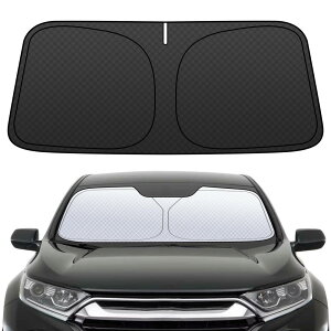 【直営専用設計BLUESEATEC ホンダ CRV フロントガラス サンシェード RW1 RW2 車用サンシェード 日よけ UVカット 6層構造 遮光 断熱 夏 紫外線 隙なし 光漏れない 置くだけ 収納袋付き