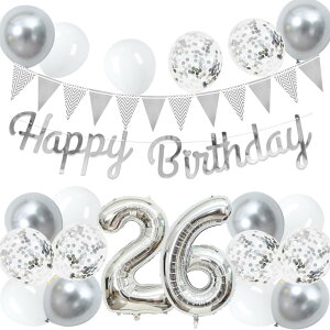 26 a o[ D Zbg 傫 40inch Vo[ a  o[ t 100cm nbs[ o[Xf[ HAPPY BIRTHDAY K[h 12inch Vo[ zCg D18pcs t Zbg q