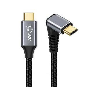 cablecc Type-C USB-C �I�X 90�x ���������I�X USB3.1 10Gbps 100W �f�[�^�P�[�u�� �m�[�g�p�\�R�� �g�ѓd�b�p 50cm