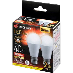 �yE17�z�A�C���X�I�[���} LED�d�� 40W�` �d���F �������a17mm �L�z�� �` 2�p�b�N 440? �����Ή� LDA4L-G-E17-4T62P