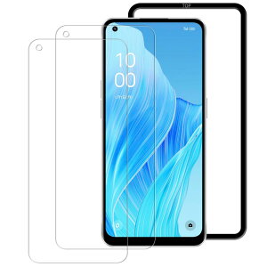 HUAKE oppo reno9 a �K���X�t�B�����y(2��)�K���X�t�B����+�K�C�h�g�t���zOPPO Reno 9 A/OPPO Reno 7 A OPG04 �K���X�t�B���� OPPO Reno9 A �p ���Y�Ɏq�f�ސ� ���� �K���X �w��h�~ �t�� �ی� �t�B����