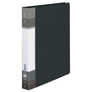 コクヨ(KOKUYO) ファイル クリヤーブック グラッセル 替紙式 A4 ワイド ブラック ラ-GLB730D