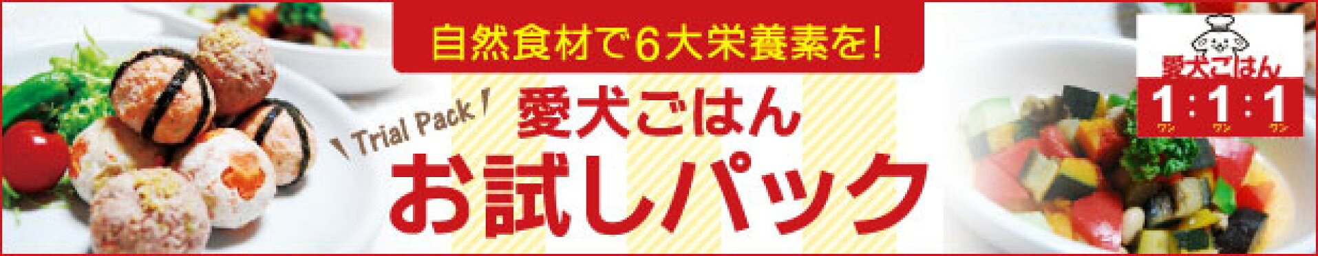 『愛犬ごはんお試しパック』