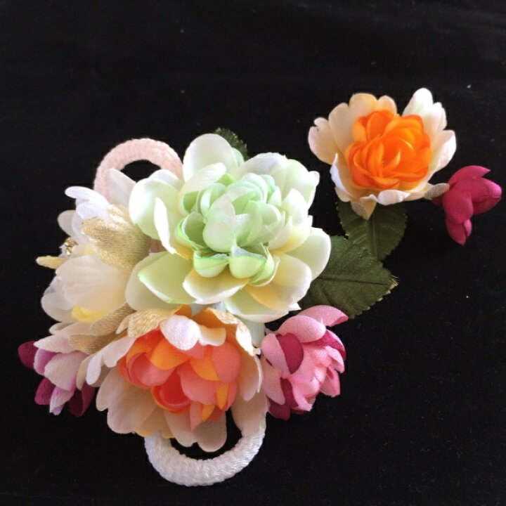 楽天市場 成人式 髪飾り 縮緬 リボン 簪 Uピン 2点 セット 手作り ハンドメイド レトロ 大正ロマン モダン つまみ細工 花 赤 白 黄 組紐 ゴールド パール リボン 髪留め ヘアアクセサリー ショートヘア 派手 安い 激安 人気