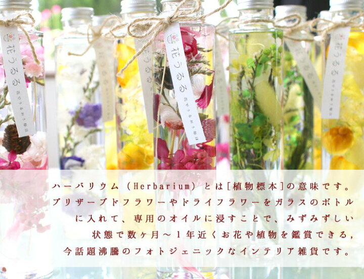 楽天市場 お供え ハーバリウム ３色から ハーバリウム お供え 仏花 プリザーブドフラワー 花 初盆 お盆 お彼岸 お供え物 お悔やみ 花うるる 日持ち ギフト ハーバリューム ハーバリュウム 花うるる 花でうるおう毎日