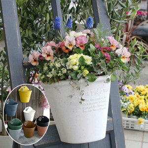 ガーデニング雑貨【全7色】 ハンギングエコポット210 (ハンギングバスケット ハンギング プランター おしゃれ 壁掛け フェンス 寄せ植え 植木鉢 )