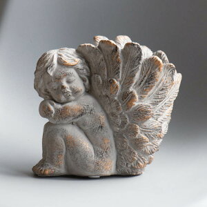 鉢【アンゲルスB-l er60】横向き天使L(デルキ 植木鉢 プランター ガーデニング雑貨 コンテナ 寄せ植え 寄植え 鉢植え 玄関 花 鉢カバー 丸鉢 テラコッタ おしゃれ かわいい 屋外 ギフト プレゼ