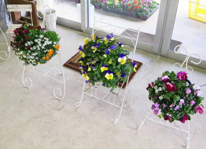 楽天市場 フラワースタンド 屋外 折りたたみ式 ハンギングバスケット専用 フラワースタンド アイアン製 Tres トレス アイアン 雑貨 ガーデニング ハンギングスタンド 花うるる 花でうるおう毎日