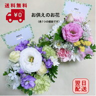 ◇お手頃価格のお供えアレンジメント お供え 花 即日発送 喪中お見舞い 【送料無料】 旬のおまかせ供花 …
