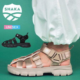 【特典付き】【予約受付】【24年春夏新作】SHAKA シャカ 【NEO HIKER AT ネオハイカーAT】 【SK-218】グルカサンダル スポーツサンダル スポサン 厚底 ボリュームソール レディース メンズ ユニセックス 歩きやすい ベルクロ バックストラップ アウトドア フェス