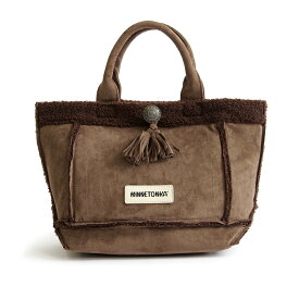 【24年秋冬新作】MINNETONKA ミネトンカ スエード× ボアトートバッグ【SUEDE×BOA TOTE BAG】正規販売代理店 正規品 トートバッグ バッグ レディースバッグ タッセル ブラック 黒 アイボリー ブラウン 茶【2024】