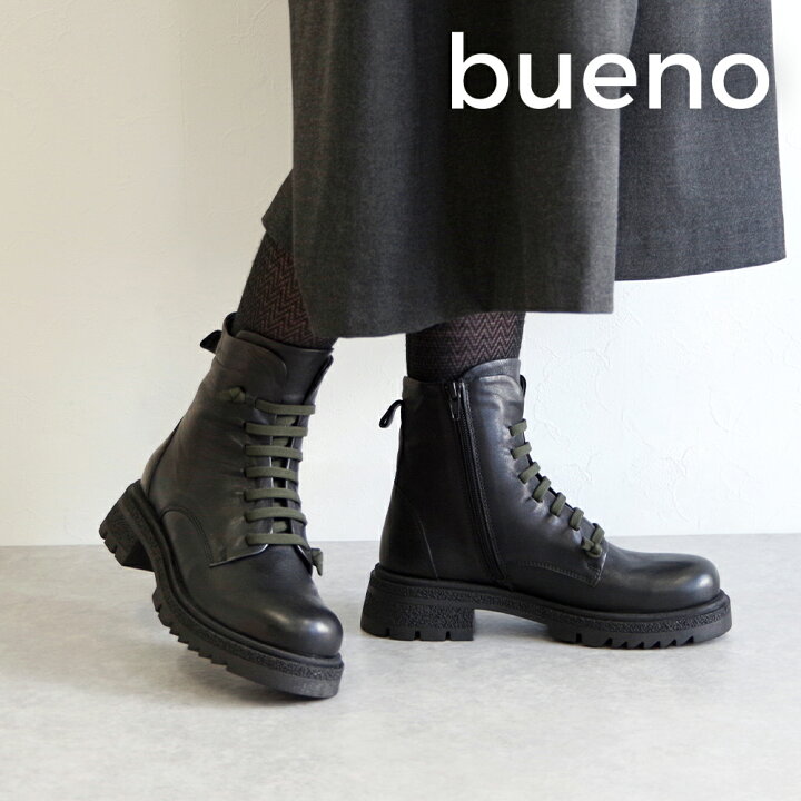 楽天市場】BUENO SHOES ブエノシューズ レースアップショートブーツ 