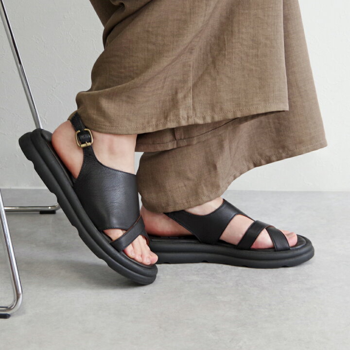 楽天市場】【BUENO SHOES ブエノシューズ】 クロスデザインサンダル 