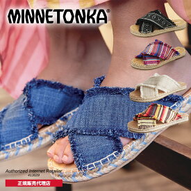 【特典付き】【新色予約 10%OFF】ミネトンカ MINNETONKA 正規販売代理店 正規品 PEPPER ペッパー【518001 518425 518954 518295】クロスベルトサンダル フラットサンダル フリンジ 本革 レザー スムースレザー 歩きやすい つっかけ おしゃれ ぺたんこ