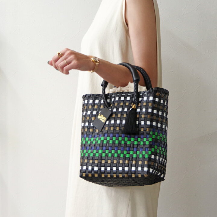 楽天市場】WOVEN ウーヴン ミニトートバッグ メキシコ製 バスケット  