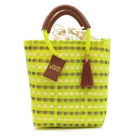 WOVEN ウーヴン Mini Tote ミニトート メキシコ製 バスケットバッグ メルカドバッグ かごバッグ マルシェバッグ ミニバッグ チャーム レディース かばん 鞄 ウーブン メルカド バッグ レザーハンドル ハンドメイド トートバッグ