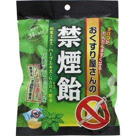 【2個セット】おくすり屋さんの禁煙飴 ミント味 ノンシュガー・保存料・着色料不使用 70g (4971159015862-2)【メール便発送】