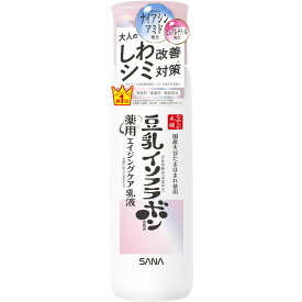 【医薬部外品】常盤薬品工業 サナ なめらか本舗 薬用リンクル乳液 ホワイト 150mL (4964596701894)【定形外郵便発送】