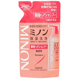 【シャンプー+コンディショナー詰替えセット】第一三共ヘルスケア ミノン薬用 380mL(4987107617378-31077)【メール便発送】