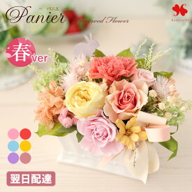 翌日配達 14時〆 プリザーブドフラワー 「パニエ」 ケース入 豪華 バラ 枯れない 花 誕生日 プレゼント 女性 おしゃれ ブリザードフラワー ギフト お誕生日 お祝い 就任祝い 結婚祝い 結婚記念日 新築祝い 開院祝い 退職祝い 開店祝い お見舞い 春 卒業祝い 母の日