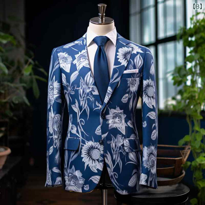 すべて | KENZO KENZO テーラードジャケット ブルー 花柄 マルチカラー 