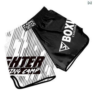 ボクシング パンツ スポーツ ショーツ エクササイズ フィットネス アスリート おしゃれ キック ムエタイ MMA ファイティング メンズ レディース 格闘技 大きいサイズ