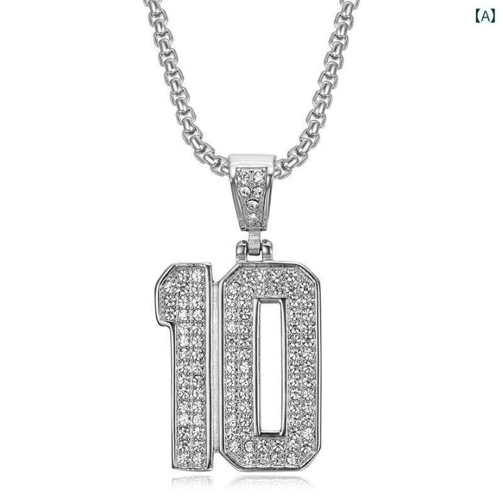 楽天市場】ネックレス ナンバリング ナンバー テン 10 番号 アメリカ 