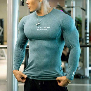 Tシャツ スポーツウェア ジム 格闘技 コンプレッション シャツ トップス ストレッチ フィットネス おしゃれ ファッション メンズ 秋 長袖 吸湿 速乾 通気性 ランニング トレーニング 大きい