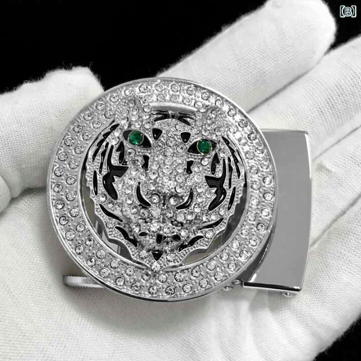 楽天市場】バックル ヘッド 虎 ベルトバックル エンブレム 円形 丸 