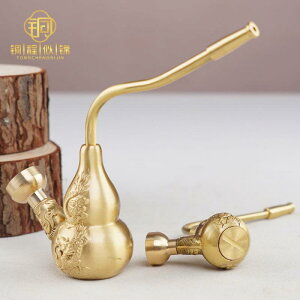 水キセル 喫煙パイプ 煙管 タバコ おしゃれ レトロ 真鍮 水キセル ひょうたん フィルター ミニ ポータブル 小型 喫煙具 男性 コレクション プレゼント 工芸品 伝統的
