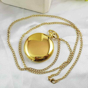 懐中時計 大きい ゴールド 光沢 レトロ メンズ レディース ファッション ユニセックス 学生 フリップカバー 土産 高齢者 全自動 カジュアル シンプル ギフト 日常使い クォーツ ウオッチ エ